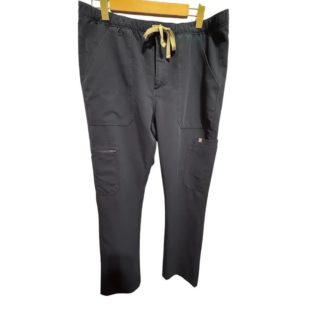 Figs Men's Navy Blue Cairo Cargo Medical Scrub Pants Sz L